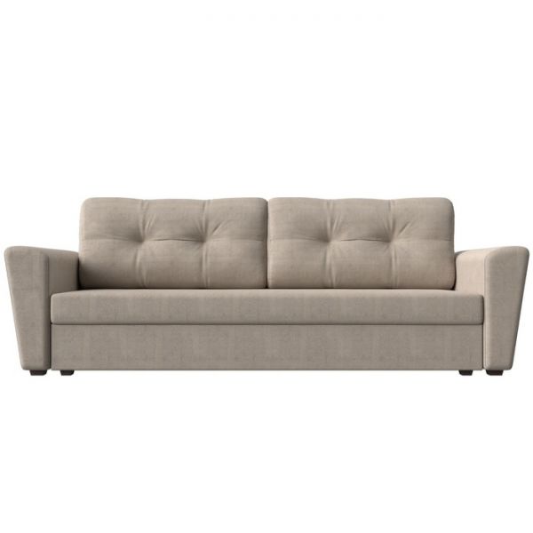 Диван прямой «Амстердам лайт», еврокнижка, рогожка, цвет бежевый