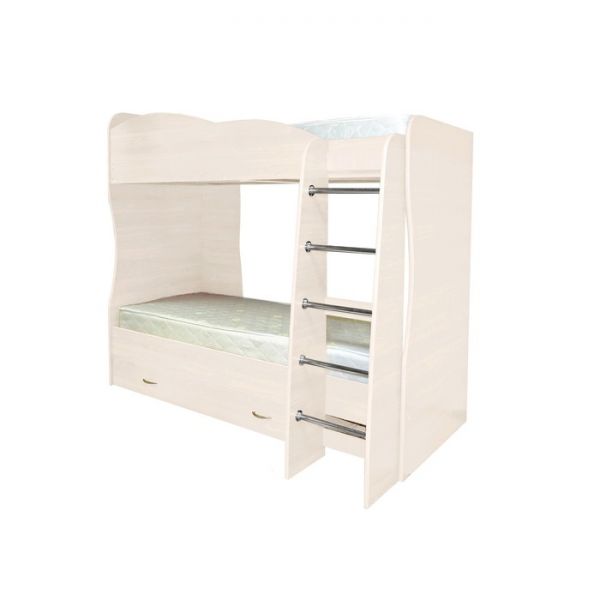 Кровать детская двухъярусная «Юниор-2», 2042 ? 1160 ? 1800 мм, цвет орех гварнери