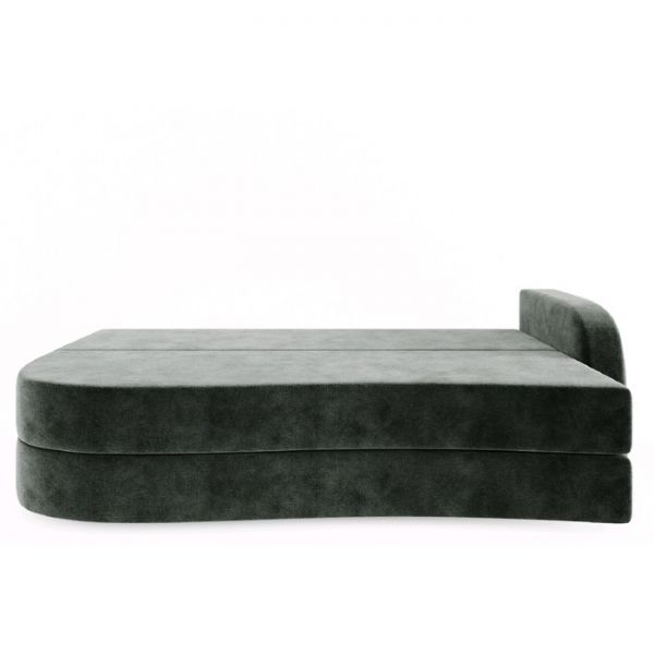 Диван прямой «Гитара», еврокнижка, ППУ, велюр, локоть правый, цвет селфи 07