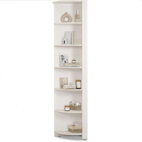 Стеллаж угловой «Азалия 6», 316 ? 520 ? 2164 мм, цвет бодега белая