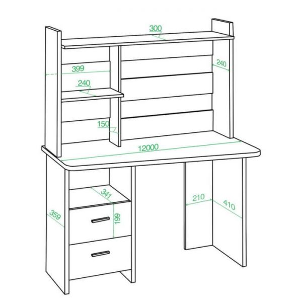 Компьютерный стол, 1200 ? 720 ? 1520 мм, правый угол, цвет белый жемчуг