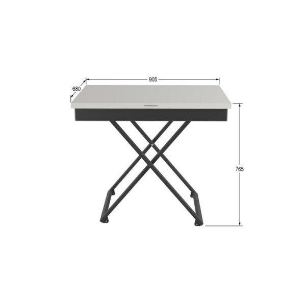 Стол универсальный «Генри», 905 (1360) ? 680 (905) ? 765 (400) мм, цвет белый премиум