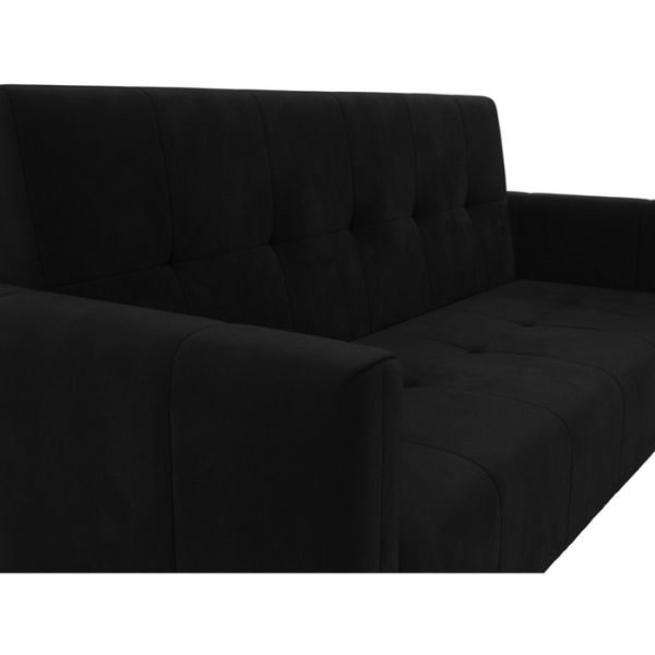 Прямой диван-книжка «Вест», механизм книжка, микровельвет, цвет бежевый