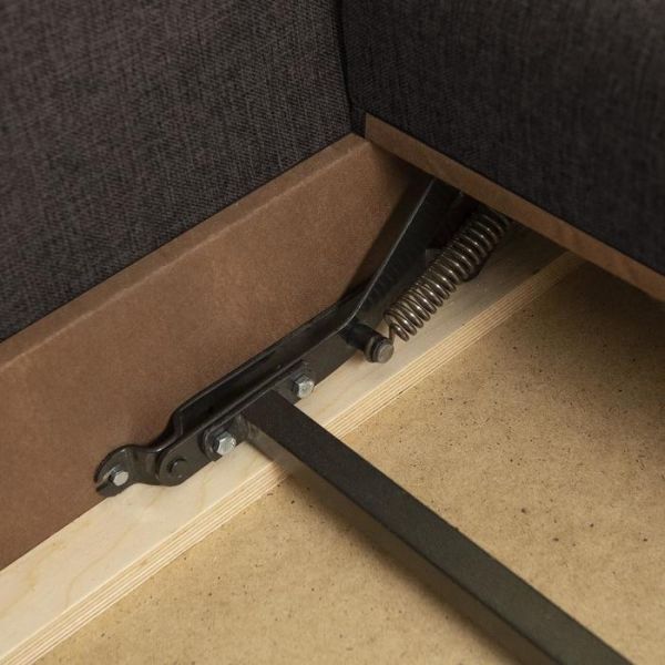 Диван "Матис" с подлокотниками, ткань рогожка Coral