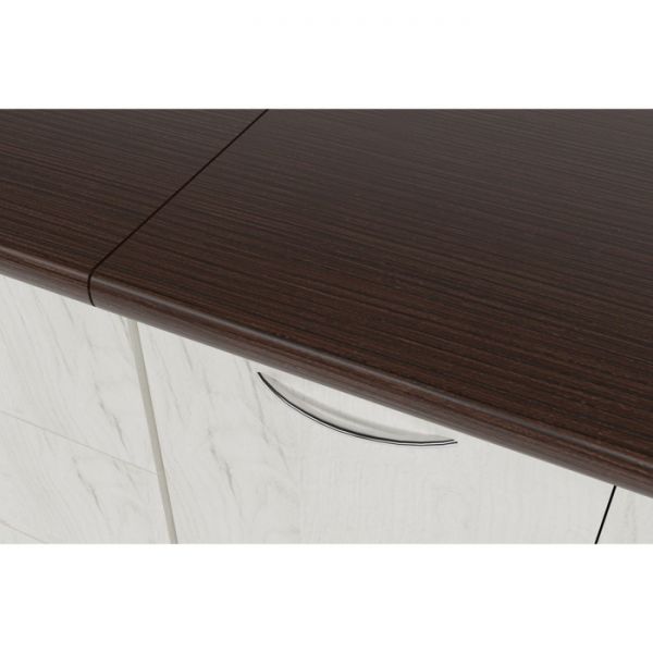 Кухонный гарнитур Лоретта люкс 3000х600 Венге/дуглас темный/Дуб грей