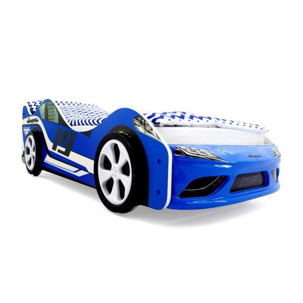 Кровать-машина Бельмарко «Супра синяя»