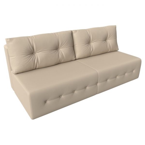 Прямой диван «Лондон», механизм еврокнижка, рогожка, цвет коричневый