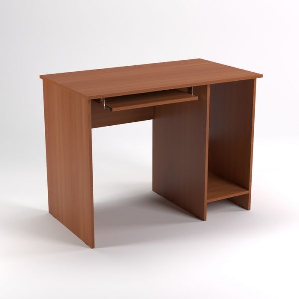 Стол компьютерный нишей СК11.7, 1100х680х750 мм, белый шагр