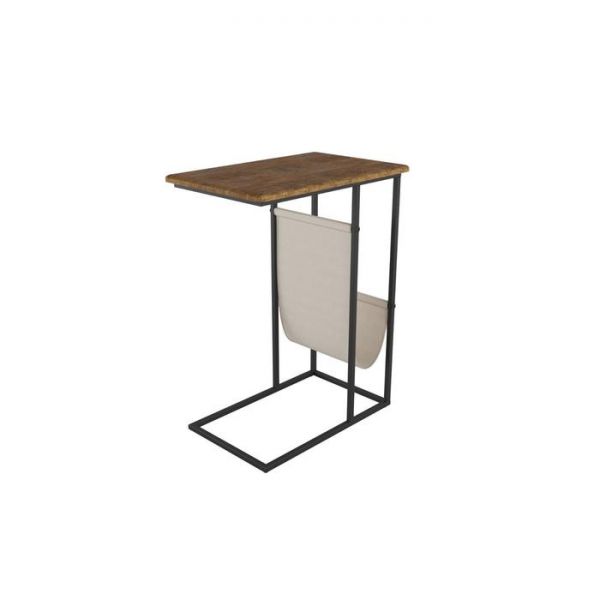 Стол приставной «Бали», 540 ? 350? 700 мм, металл, МДФ, цвет белый