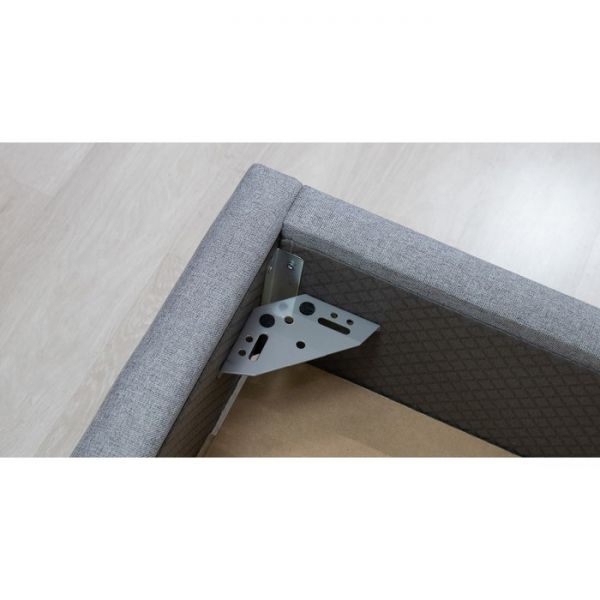 Кровать Миа, 1800х2000, ортопедическое осн+ПМ, Купер 18/Серый