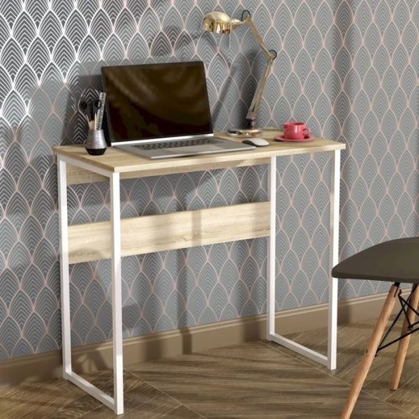 Стол письменный Кадет 800х420х736 дуб сонома/белый 7443237