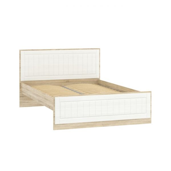 Кровать Оливия НМ 040.34-01 О, 1400х2000, Белое дерево/Дуб Сонома