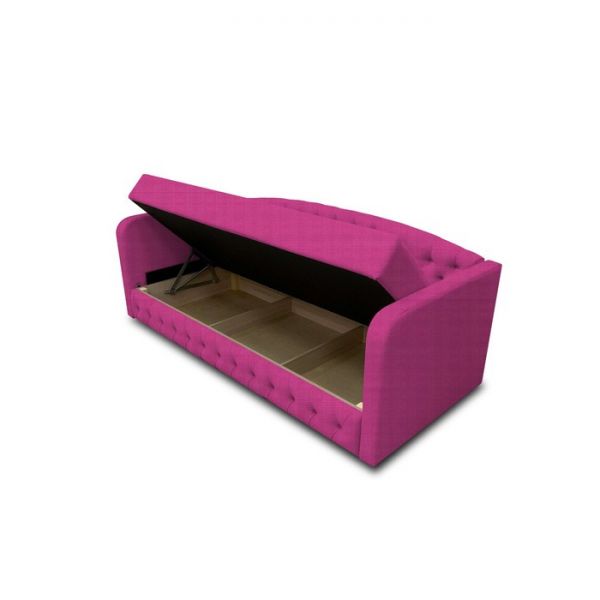 Диван-кровать с каретной стяжкой «Гарвард 2», велюр, цвет shaggy wine