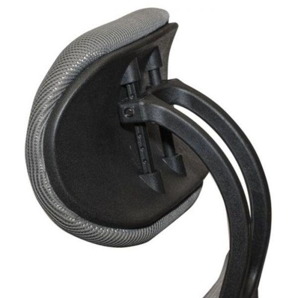 Кресло оператора BRABIX Saturn ER-400, с подголовником, комбинированное чёрное/серое