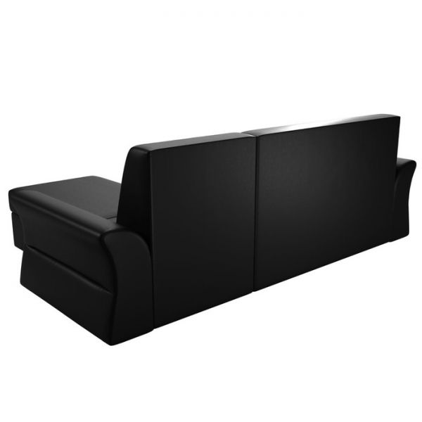 Угловой диван «Клайд», механизм дельфин, экокожа, цвет бежевый