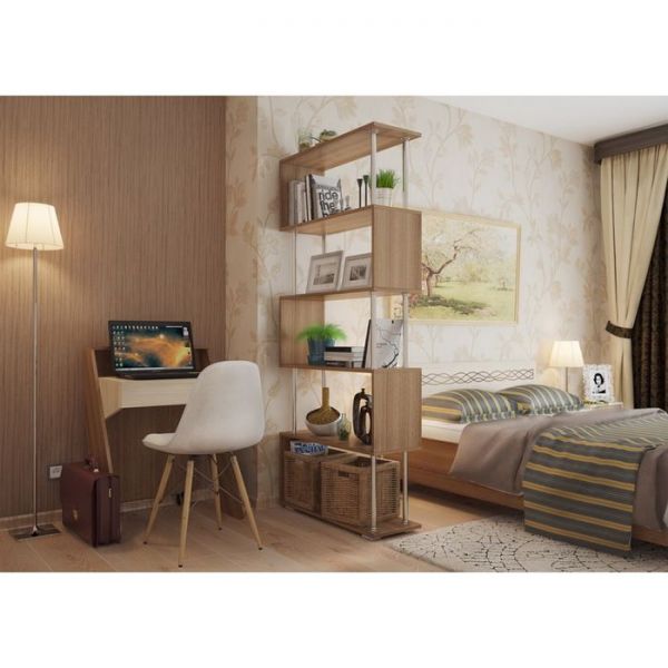 Полка "Стойка 6", ясень шимо тёмный