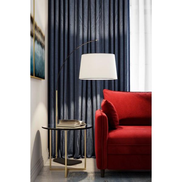 Стол журнальный «Альбано Glass», 550 ? 550 ? 500 мм, цвет белая Lacobel