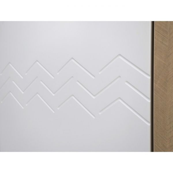 Шкаф-витрина правая Моана-2.1 900х420х2020 палермо/мокко