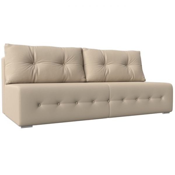 Прямой диван «Лондон», механизм еврокнижка, рогожка, цвет коричневый