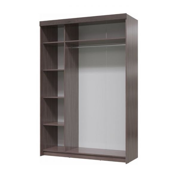 Шкаф-купе 2х дверный ПРЕЗЕНТ Бодега темный/светлый МДФ бодега темный