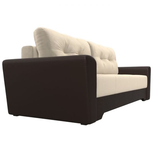 Диван прямой «Амстердам», механизм еврокнижка, рогожка, цвет серый