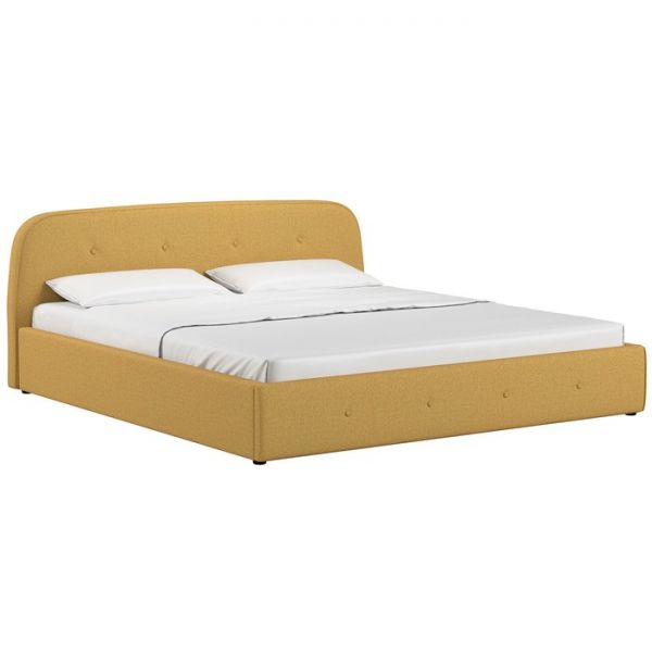 Кровать Илона, 1800х2000, ортопедическое осн+ПМ, Шерлок/Горчичный