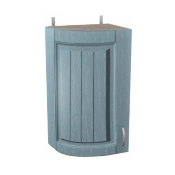 Шкаф навесной Кантри 320х300х720 Дуб молочный/Голубой