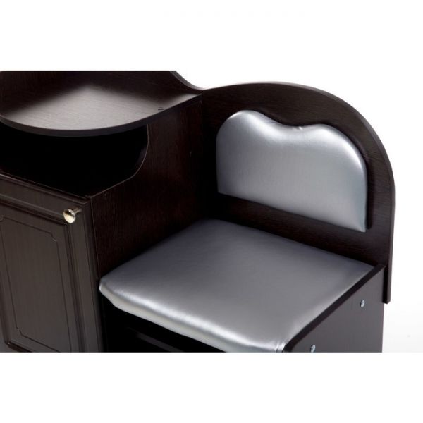 Банкетка №1, 900х430х920, Венге/Серебро(116)