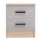 Тумба прикроватная Лазурит, 400*466*430, Дуб сонома/Бетон