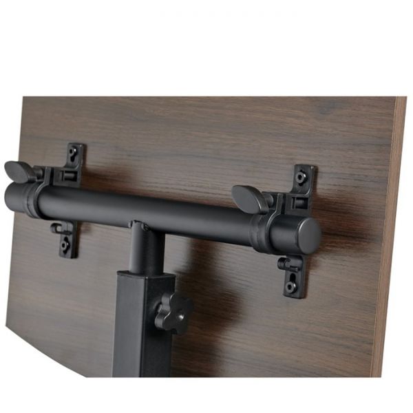 Стол  «Ролет», многофункциональный на колёсах, мдф, металл, цвет тёмное дерево / чёрный