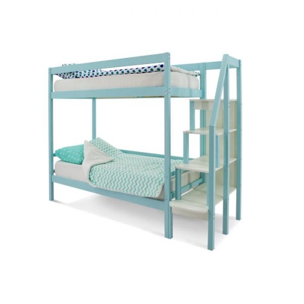 Детская двухъярусная кровать Бельмарко Svogen мятный