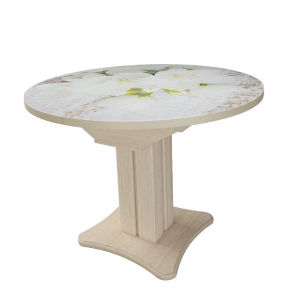 Стол раздвижной «Овация», 1000(1350) ?1000 ? 750 мм, цвет белёный дуб / 443439742