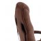 Кресло DRIVER флок/ткань коричневый 45444