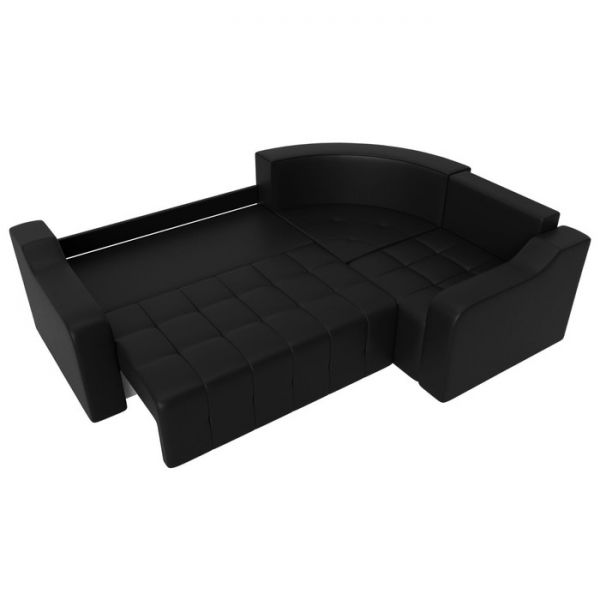 Угловой диван «Кембридж», механизм еврокнижка, экокожа, цвет бежевый