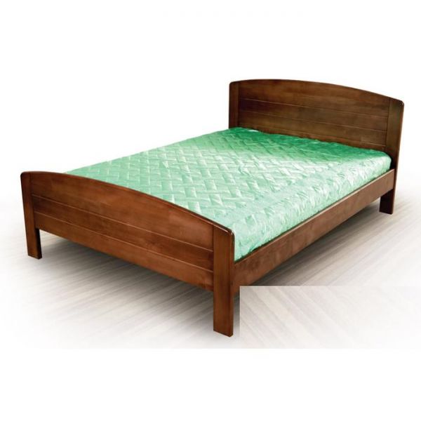 Кровать «Селена», 1800х2000, 2 высокие спинки, массив сосны, цвет дуб