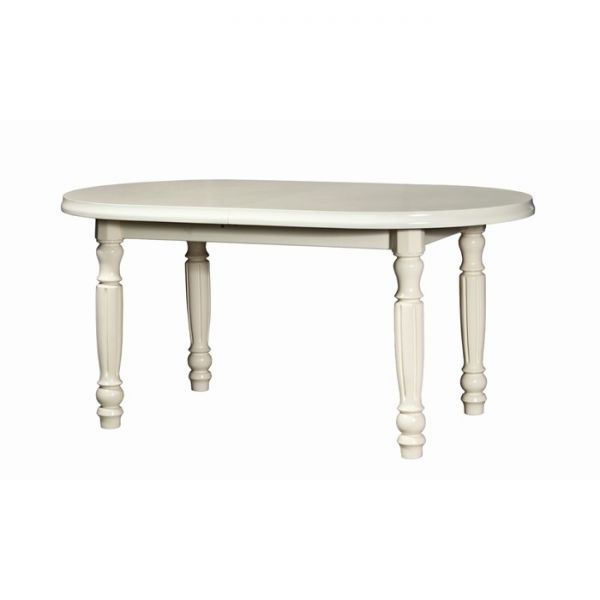 Стол кухонный раздвижной Соло 1600/2000х900х750 бук/цвет слоновая кость