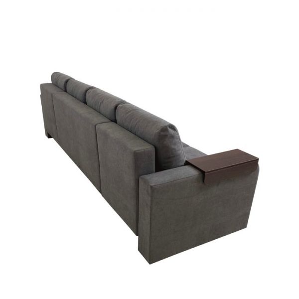 Диван-трансформер «Леон 1», механизм еврокнижка, ППУ, цвет коричневый