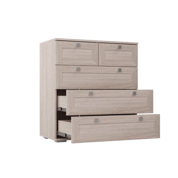 Комод К-34 РИВЬЕРА 875х800х420 Ясень Шимо Светлый