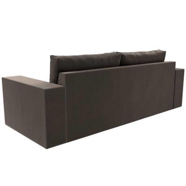 Прямой диван «Исланд», велюр, цвет бежевый