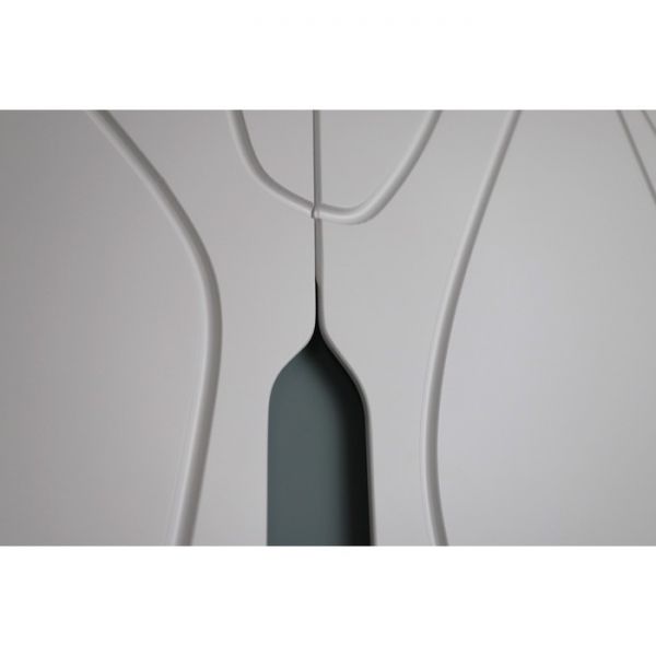 Шкаф 2-х створчатый Кристабель-2 800х550х2230 дуб ирландский/белый матовый/серо-голубой