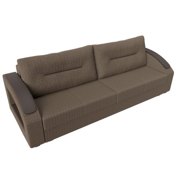 Прямой диван «Канзас», ткань корфу, цвет коричневый