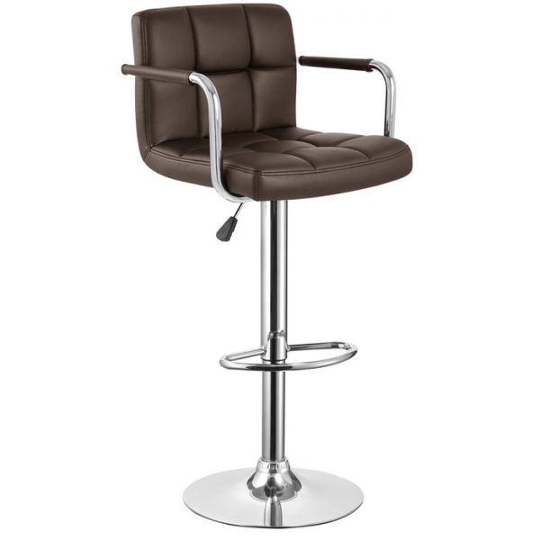 Стул барный Курт Темно-коричневый