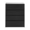 Комод с 4-мя ящиками Бетти, 800х420х1000, Черный