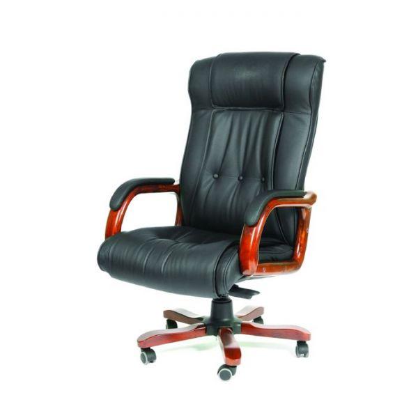 Кресло руководителя Chairman 653 черная кожа