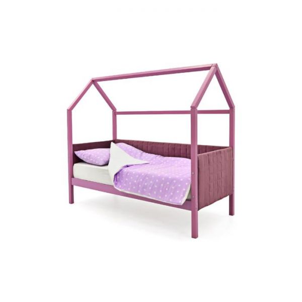 Детская кровать-домик мягкий Бельмарко  Svogen лаванда