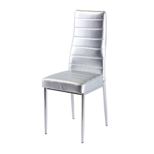 Стул на металлокаркасе В-1 хром люкс/фисташковый