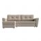 Угловой диван «Амстердам лайт», еврокнижка, правый угол, рогожка, цвет бежевый