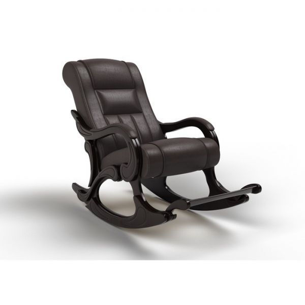 Кресло-качалка «Родос», 1470 ? 710 ? 950 мм, экокожа, цвет венге
