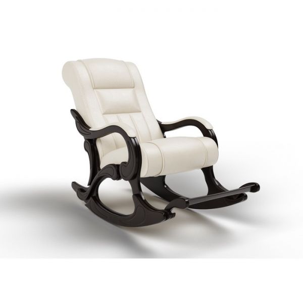 Кресло-качалка «Родос», 1470 ? 710 ? 950 мм, экокожа, цвет крем