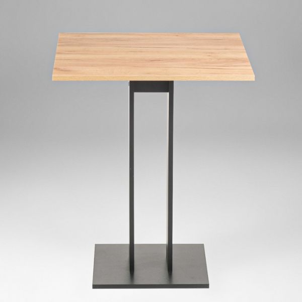 Стол кухонный Сандро, 650х650х780, Черный/Дуб крафт золотой